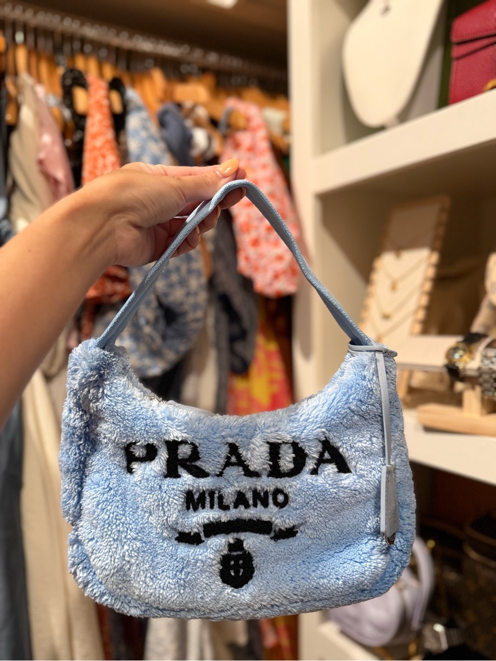 Prada Terry Cloth Mini Re-Edition 2000 Bag